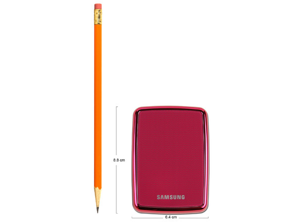 Mini Disco Duro S1 Portable Samsung de 250GB, USB 2.0. Color Rosa
