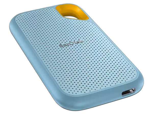 Unidad de Estado Sólido Portátil SanDisk Extreme de 2TB, USB Tipo C 3.1, IP65, Color Azul.
