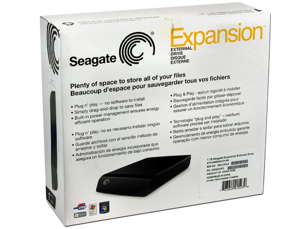 Disco Duro Externo Seagate Expansion de 1TB, USB 2.0