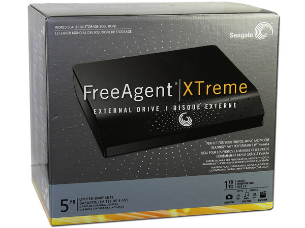 Disco Duro Externo Seagate FreeAgent Xtreme de 1TB, USB 2.0, eSATA y FireWire 400.