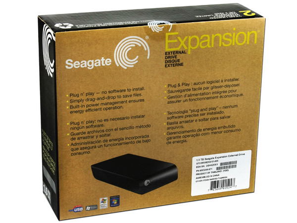 Disco Duro Externo Seagate Expansion de 1.5TB, USB 2.0