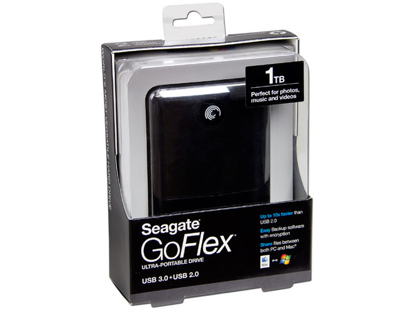 Disco Duro Externo Seagate  GoFlex de 1TB, USB 3.0, Funciona con PC y Mac.