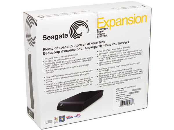 Disco Duro Externo Seagate Expansion de 2TB, USB 3.0