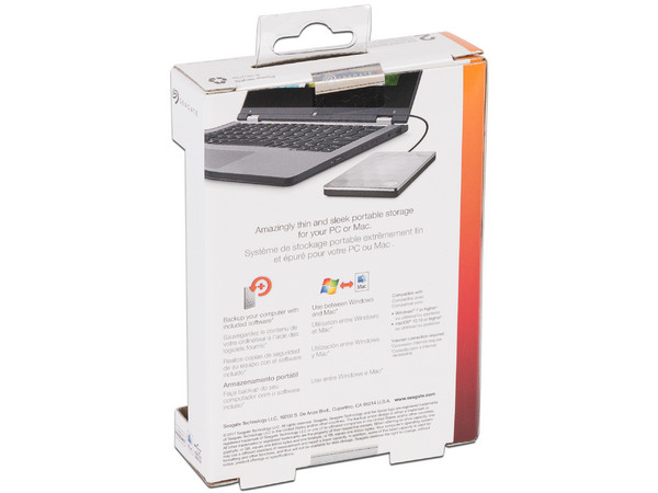 Disco Duro Portátil Seagate Backup Plus Ultra Slim de 2TB, USB 3.0.