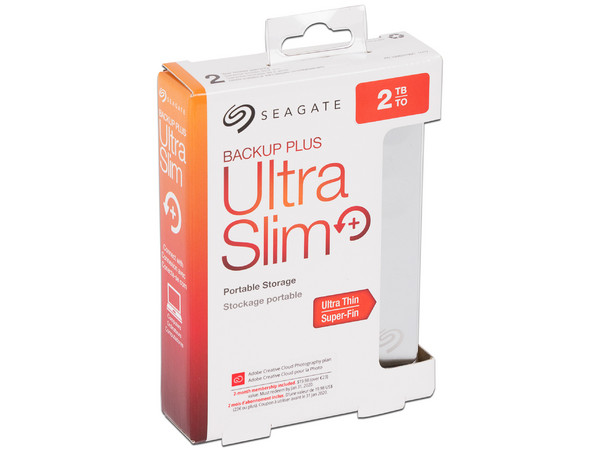 Disco Duro Portátil Seagate Backup Plus Ultra Slim de 2TB, USB 3.0.