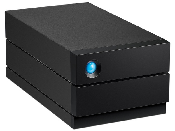 Disco duro externo Seagate LaCie RAID de capacidad de hasta 48TB (Incluye 2 HDD de 14TB), USB 3.1 Tipo C. Color Negro.