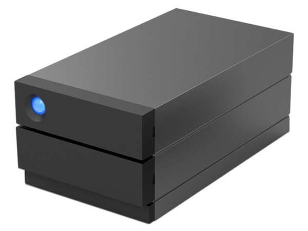 Disco duro externo Seagate LaCie RAID de capacidad de hasta 48TB (Incluye 2 HDD de 14TB), USB 3.1 Tipo C. Color Negro.