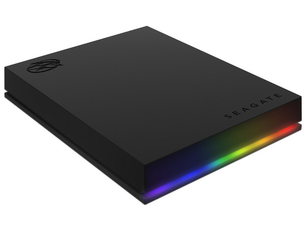 Disco Duro Portátil Seagate FireCuda Gaming, de 1TB con LED RGB, USB 3.0. Color Negro.