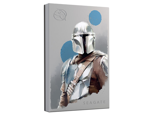 Disco Duro Externo Seagate FireCuda Edicion Star Wars The Mandalorian de 2TB, USB 3.2, Compatible con PC, Mac, PlayStation y Xbox.