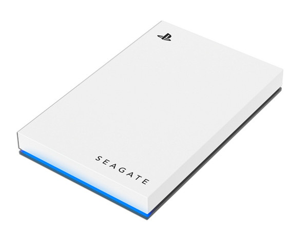 Disco Duro Portátil Seagate FireCuda Gaming, de 2TB con LED RGB, USB 3.0. Color Blanco.