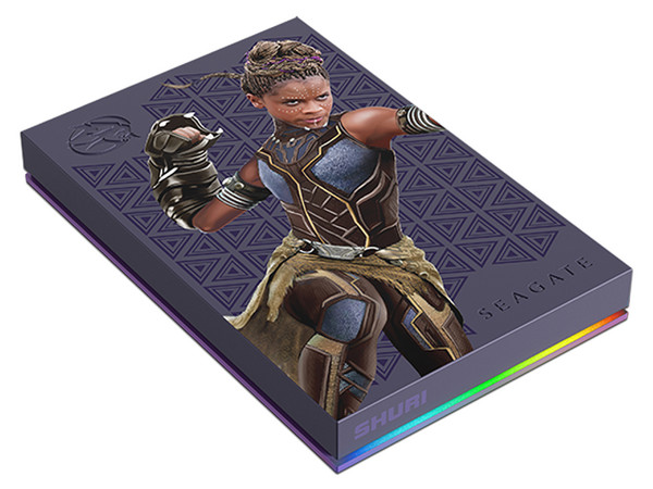 Disco Duro Externo Seagate FireCuda Shuri Edition de 2TB, USB 3.2. Color Morado.