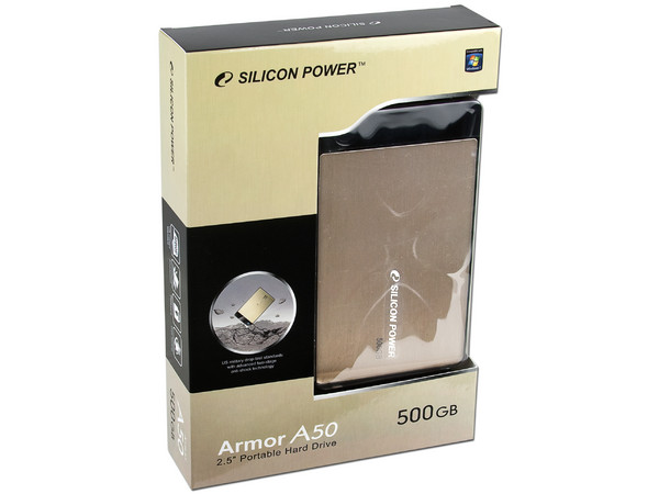 Disco Duro Portable SILICON POWER Armor A50 500GB, USB 2.0