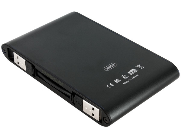 Disco Duro Portátil Silicon Power A70 a prueba de agua y golpes de 500 GB, USB 2.0. Color Negro 