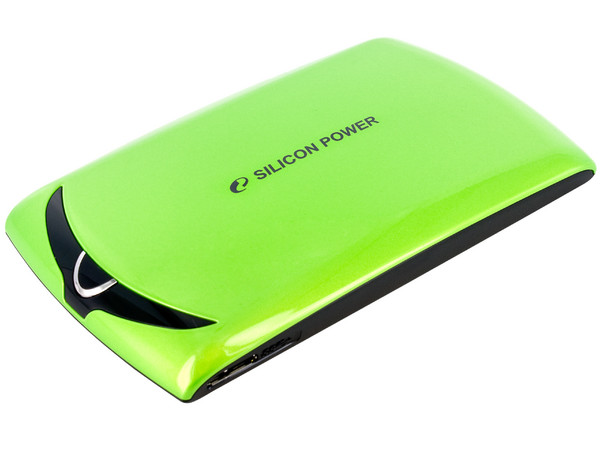 Disco Duro Portable Sikicon Power Stream S10 750GB, USB 3. Color Verde