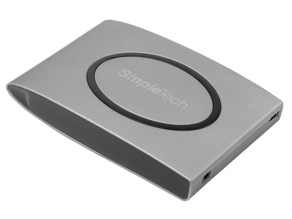 Disco Duro Portable SimpleTech Ice de 250GB, USB 2.0. Color Gris