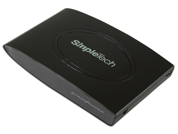 Disco Duro Portable SimpleTech de 120GB, USB 2.0. Color Negro