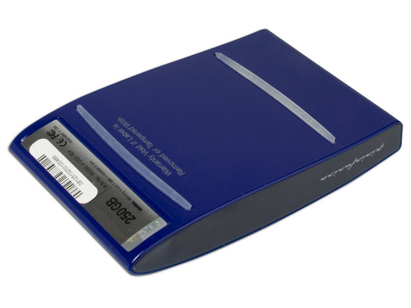 Disco Duro Externo SimpleTech de 250GB, USB 2.0. Color Azul