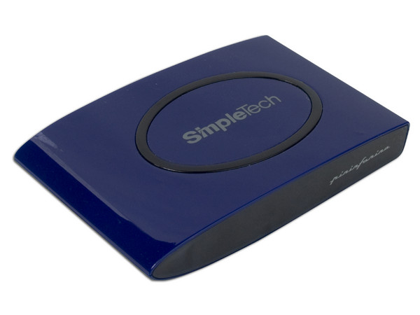 Disco Duro Externo SimpleTech de 250GB, USB 2.0. Color Azul