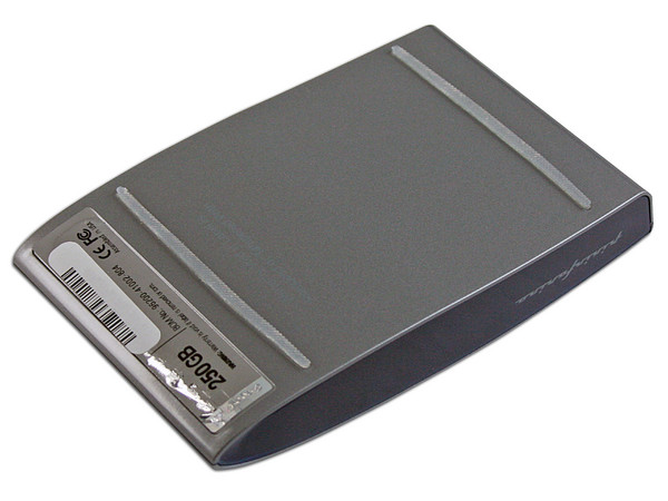 Disco Duro Externo SimpleTech de 250GB, USB 2.0. Color Gris
