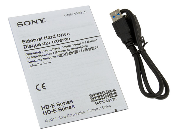 Disco Duro Portátil Sony HD-E1 de 1 TB, USB 3.0.