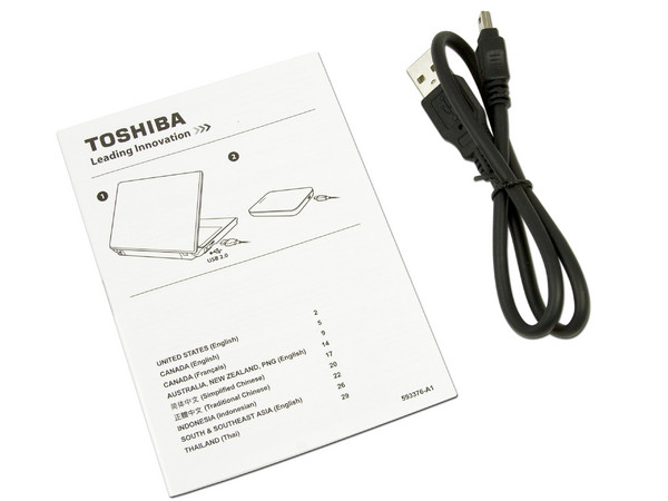 Disco Duro Portable Toshiba Canvio Basics de 500GB, USB 2.0. Color Negro 