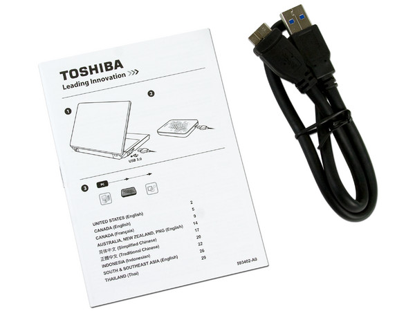 Disco Duro Portátil Toshiba Canvio de 500 GB, USB 3.0. Color Negro