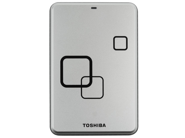 Disco Duro Portátil Toshiba Canvio de 750 GB, USB 2.0. Color Plateado