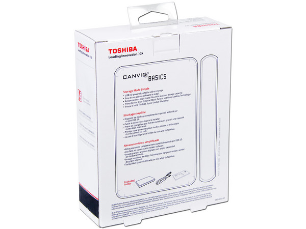 Disco Duro Portable Toshiba Canvio Basics de 1TB, USB 2.0. Color Negro 