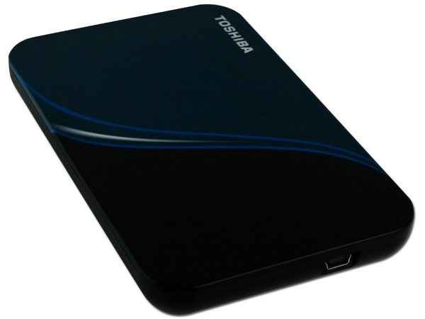 Disco Duro Portable Toshiba de 500GB, USB 2.0. Color Negro/Azul