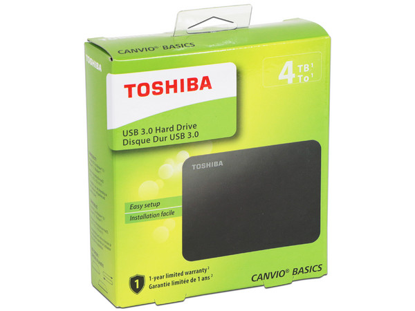 Disco Duro Portátil Toshiba Canvio Basics de 4TB, 2.5