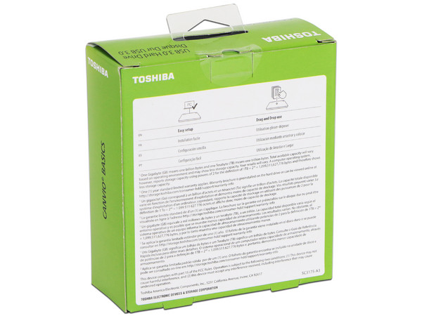 Disco Duro Portátil Toshiba Canvio Basics de 4TB, 2.5