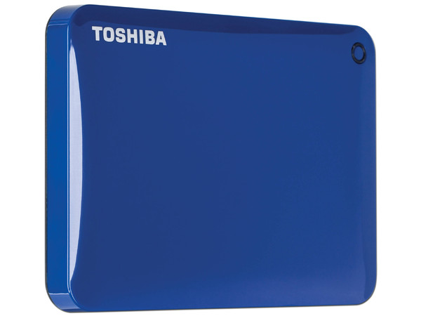 Disco Duro Portátil Toshiba Canvio Connect II de 2TB, USB 3.0. Color Azul.