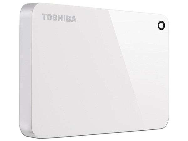 Disco Duro Portátil Toshiba Canvio Advance de 2 TB, USB 3.0, Color Blanco.