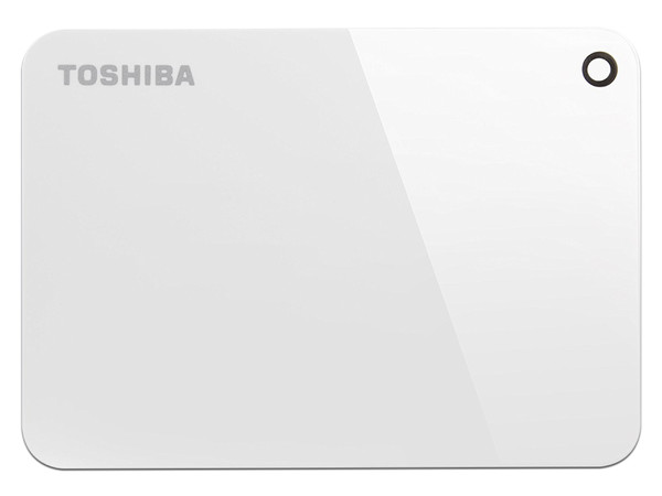 Disco Duro Portátil Toshiba Canvio Advance de 2 TB, USB 3.0, Color Blanco.