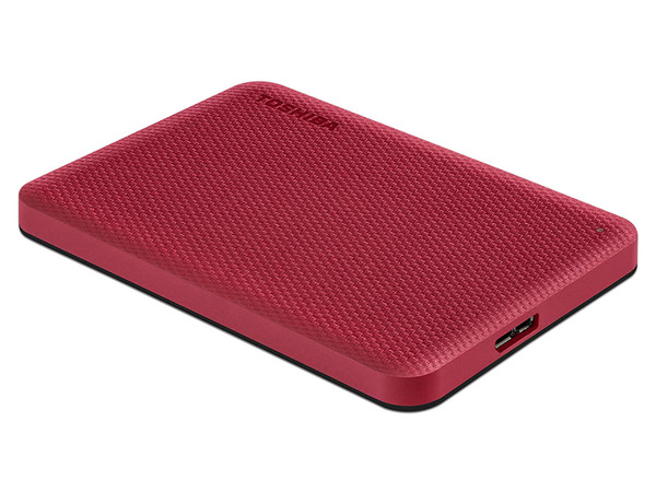 Disco Duro Portátil Toshiba Canvio Advance de 1 TB, USB 3.0, Color Rojo.