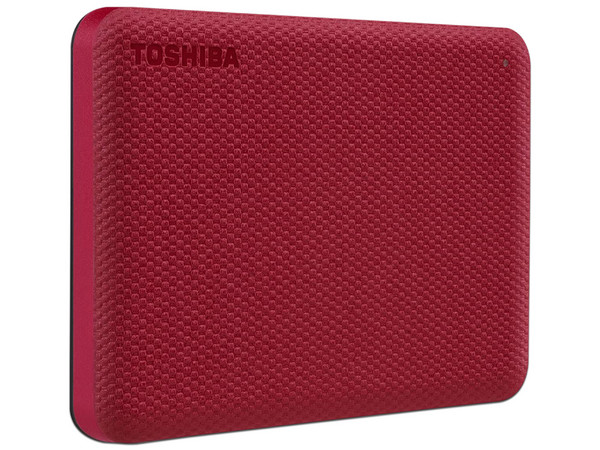 Disco Duro Portátil Toshiba Canvio Advance de 2 TB, USB 3.0, Color Rojo.
