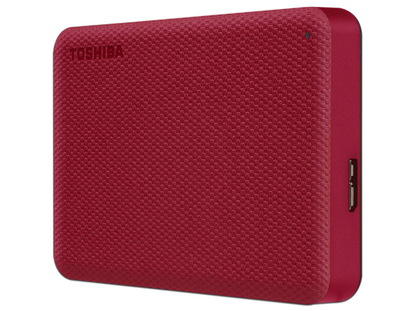 Disco Duro Portátil Toshiba Canvio Advance de 4 TB, USB 3.0, Color Rojo.