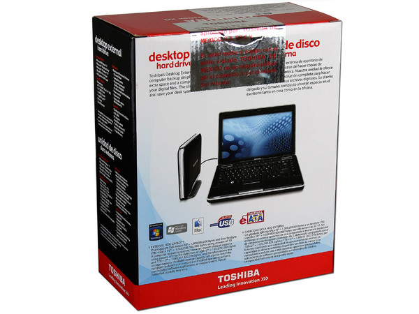 Disco Duro Externo Toshiba de 1TB, USB 2. 0/ eSATA