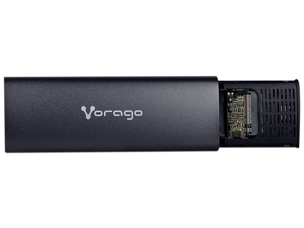 Gabinete Vorago Enclosure SDD-400 para M.2 SATA NVME Tipo C, Color Gris.