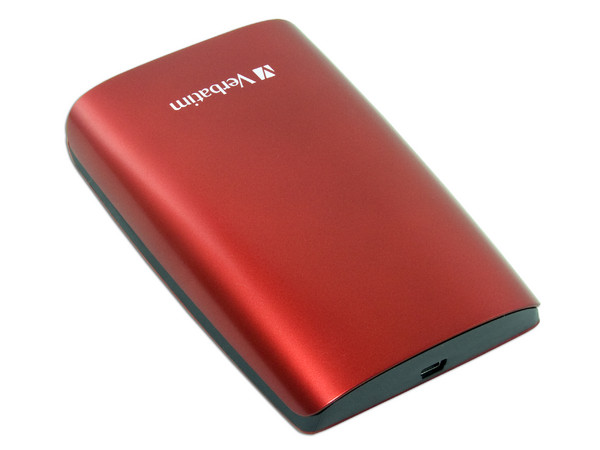 Disco Duro Portable Verbatim de 320GB, USB 2.0. Color Rojo