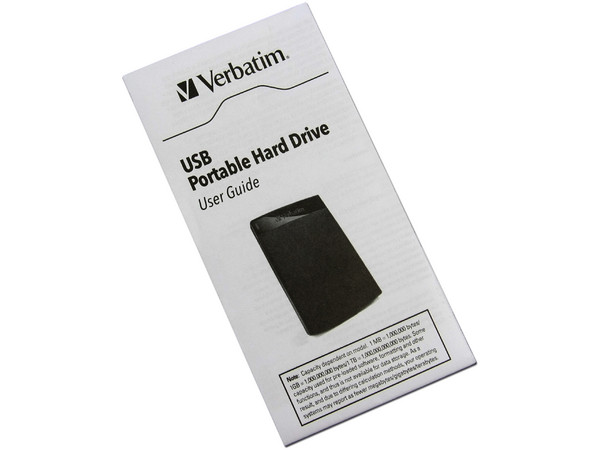 Disco Duro Portable Verbatim de 500GB, USB 2.0. Color Negro