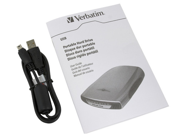 Disco Duro Portable SMARTDISK Verbatim de 250GB, USB 2.0. Color Plateado