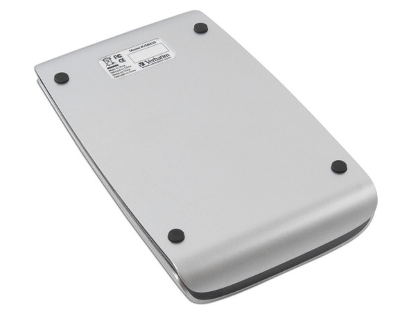 Disco Duro Portable Verbatim de 320GB, USB 2.0. Color Plateado