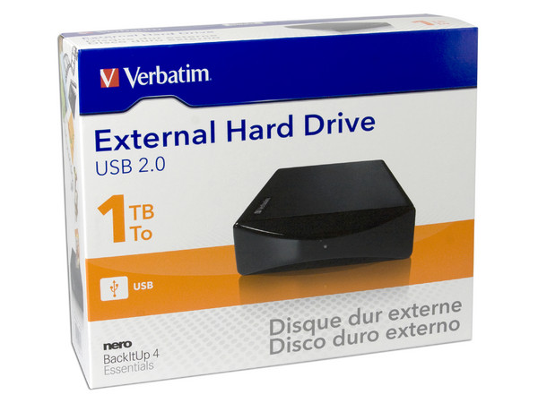 Disco Duro Externo Verbatim de 1TB, USB 2.0