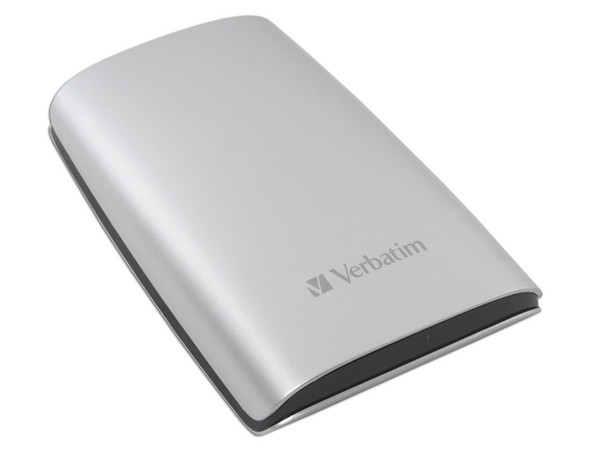 Disco Duro Portable Verbatim de 500GB, USB 2.0. Color Plateado