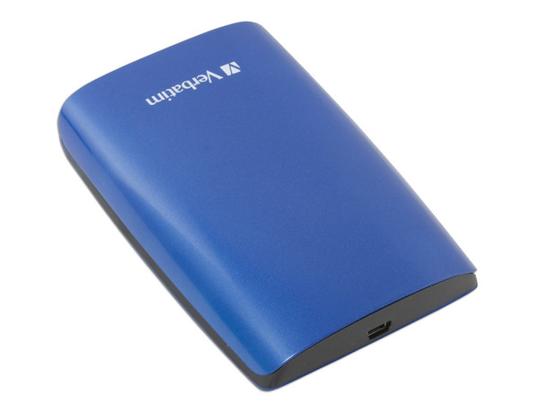 Disco Duro Portable Verbatim de 320GB, USB 2.0. Color Azul