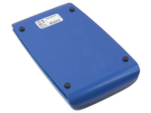 Disco Duro Portable Verbatim de 320GB, USB 2.0. Color Azul