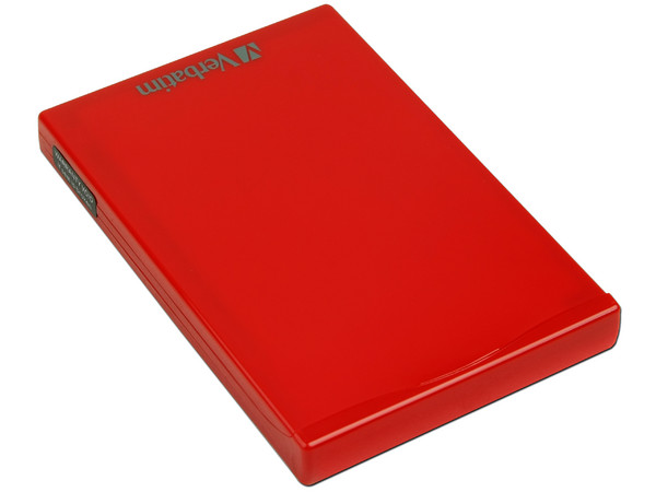 Disco Duro Portable Verbatim ACCLAIM de 320GB, USB 2.0. Color Rojo