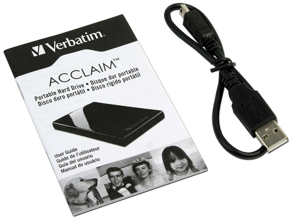 Disco Duro Portable Verbatim ACCLAIM de 500GB, USB 2.0. Color Azul