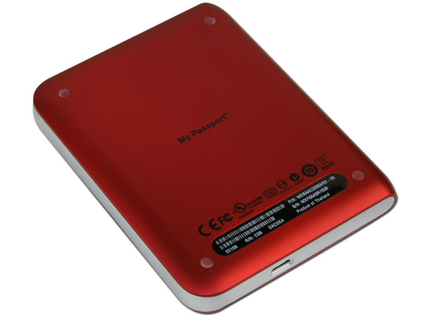 Disco Duro Portable Western Digital My Passport Elite de 320GB, USB 2.0. Color Rojo